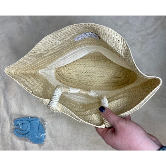 Altru Made For Good Woven Tote Bag with Blue Tassel - Picture 4 of 5